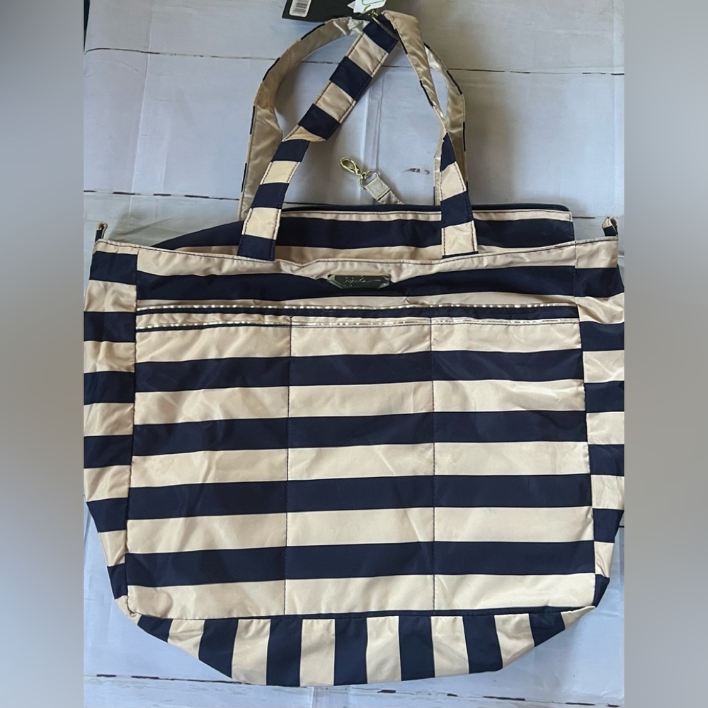 Ju-Ju-Be Super Be First Mate Striped Nylon Diaper Bag Tote